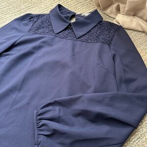 Fashion Union navy blouse size women’s 10